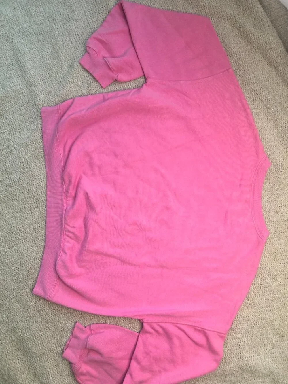 Girls Oversized Pink Flower Sweatshirt